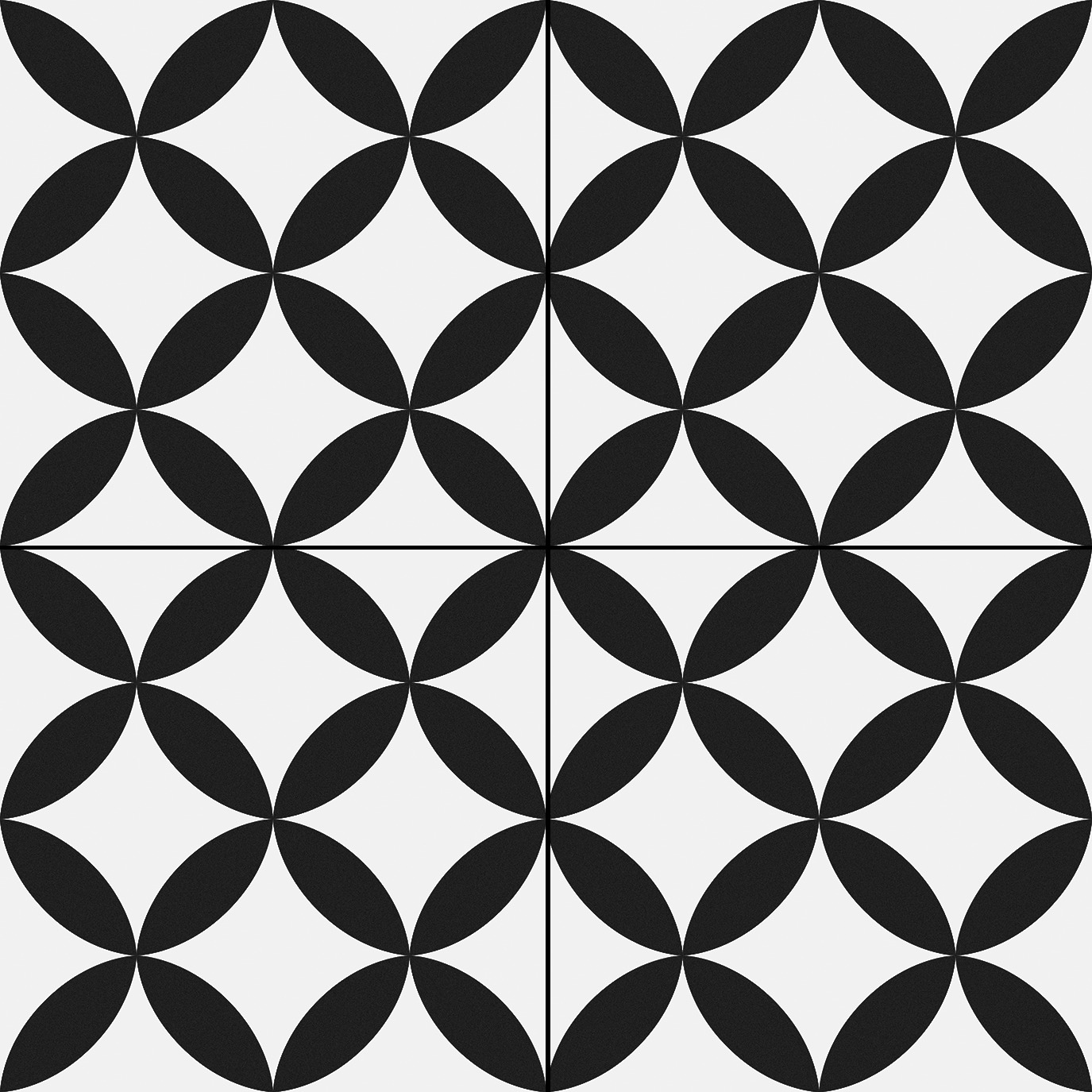 CIRCLE - Black 45x45 01